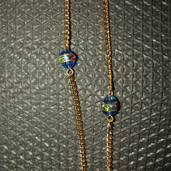 long beaded gold chain necklace - Picture 5 of 5
